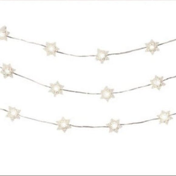 Studio Mercantile String Lights LED Micro Snowflakes 10ft - Picture 2 of 2